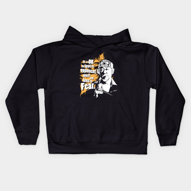 It's OK to lose to opponent, must no luse to Fear. Kids Hoodie by MeFO